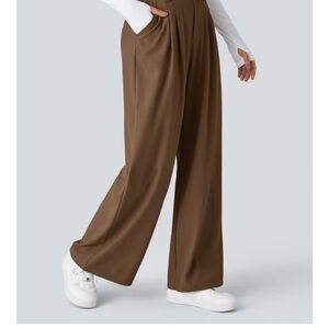 HALARA Brown Wide-Leg Women's Pants